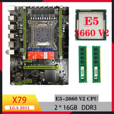 Kit xeon v2 x79 motherboard xeon e5 2660 V2 32gb DDR3 RECC memory motherboards cpu ram set for diy gaming computer