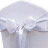(Pack of 50) Wholesale 10/ Satin Chair Bow Sashes Wedding Chair Knot Ribbon Ties For Party Event Hotel Banquet Supplies Home Decorations