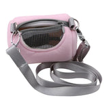 Hamster Carrier Bags Cross Body Accessories Cylinder Design Practical House Travel Portable Squirrel Visible Mesh Pet Cage