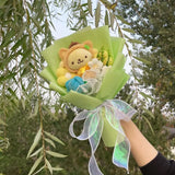 Kawaii Hello Kitty Cat Plush Dolls Rose Soap Flowers Bouquet Christmas Valentine's Day Birthday Graduation Gifts