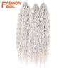 Ariel Hair Synthetic Twist Crochet Curly Hair 24 Inch Water Wave Braid Hair Ombre Blonde Brown Deep Wave Braiding Hair Extension