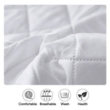 Waterproof Throw Mattress Cover Bed Fitted Sheet Mattress Protector Single/Double/140/160 Muti Size Gray/White