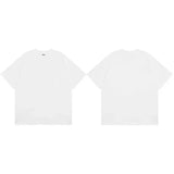 Summer 2024 Men Plain T-Shirt Streetwear 100 Cotton T Shirt Solid Color Harajuku Casual Tshirt Loose Short Sleeve Tops Tee Black