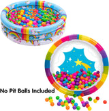 Rainbow Unicorn Baby Removable Swimming Pool Inflatable Pool forChildren Ring Swim Pool Game Water Pool for Summer Fun Ages 3+