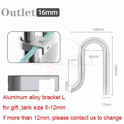 Mini Fish Tank Inlet Outlet Filter Aquarium Pipe Fishbowl Stainless Steel Shrimp Accessories Water Filtration Supplies Equipment
