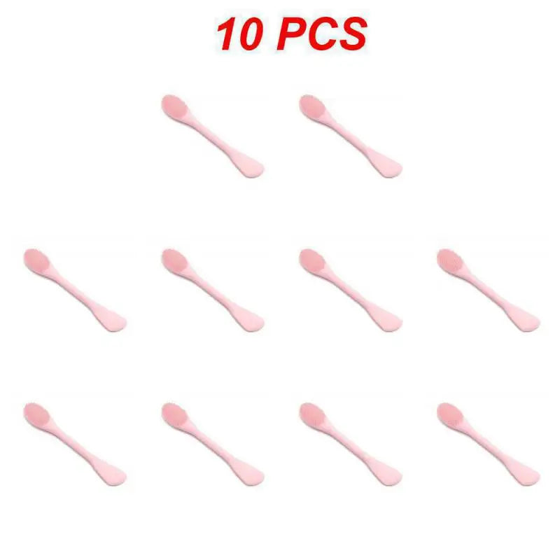 (Pack of 10) 1~ Soft Silicone Washing Brush Remover Face Exfoliating Pore Cleaner Brush Soft Nose Brush Pore Cleaner Skin Care Massager