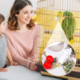 (Pack of 12) Birds Food Holder Pet Parrot Feeding Fruit Vegtable Clip Cuttlefish Bone Feeder Device Pin Clamp Bird Cage Accessories