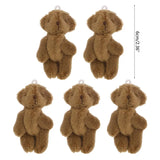 (Pack of 15) /10/ Kawaii Small Bears Plush Soft Toys Pearl Velvet Dolls Gifts Mini Teddy Bear for Key Ring Girl Gift Women Favorite