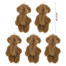 (Pack of 15) /10/ Kawaii Small Bears Plush Soft Toys Pearl Velvet Dolls Gifts Mini Teddy Bear for Key Ring Girl Gift Women Favorite