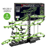 (Pack of 193) Electric Intelligence Marble Race Run Ball DIY Building Mini Roller Coaster Rail Track Ball Educational Toy Child's Gift