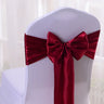 (Pack of 50) Wholesale 10/ Satin Chair Bow Sashes Wedding Chair Knot Ribbon Ties For Party Event Hotel Banquet Supplies Home Decorations