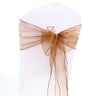 (Pack of 50) /lot Wedding Chair Decoration Organza Chair Sashes Knot Bands Chair Bows For for Wedding Party Banquet Event Chair Decors