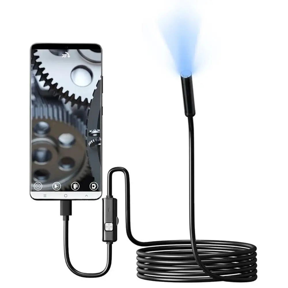 TYPE C USB Mini Endoscope Camera 5.5mm 2m 1m 1.5m Flexible Snake Borescope Inspection Camera for Android Smartphone PC