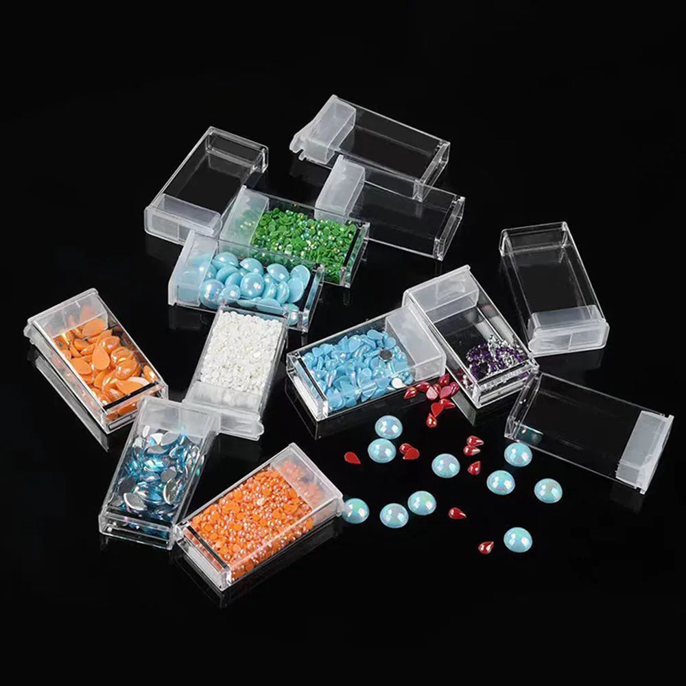 (Pack of 40) Diamond Painting Tool Set Storage Bag 30/ Round/Square Bottles Container Sticker Funnel Diamond Embroidered Accessories