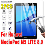 (Pack of 2) Tempered Glass Tablet Screen Protector for Huawei MediaPad 10.4 Pro 10.8 T3 T5 T8 T10 T10S M5 M6