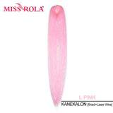 Miss Rola Synthetic 28Inch 100G 2023 New Hair Extension Yaki Straight Jumbo Braiding Hair Pre-Stretched Braid Kanekalon Hair