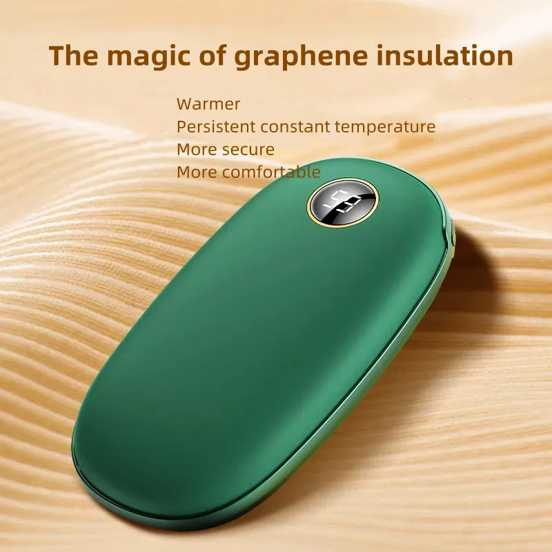 20000mAh USB Rechargeable Winter portable Hand Warmer Mobile Power Handheld Warmer Heater Outdoor Traveling Hiking Power Bank