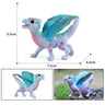 Simulation dragon figurines model Savage Flying Magic Dragon Dinosaur Cerberus Flaming Eagle Action Figure Kids Collection Toys