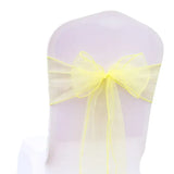 (Pack of 50) /lot Wedding Chair Decoration Organza Chair Sashes Knot Bands Chair Bows For for Wedding Party Banquet Event Chair Decors
