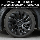 (Pack of 4) New For Tesla Model Y 19 Inch / Wheel Cover Car Automobile Hubcap Replacement Retrofit Parts Full Cover Accessories
