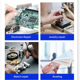 LED Headband Magnifier Hands Free Magnifying Glasses For Jewelry Loupe Watch Electronic Repair 1.5x2x2.5x3x3.5x8x Lens Loupe