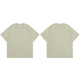 Summer 2024 Men Plain T-Shirt Streetwear 100 Cotton T Shirt Solid Color Harajuku Casual Tshirt Loose Short Sleeve Tops Tee Black
