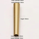 (Pack of 4) Pure Brass Covers Chair Cups Cabinet Covers Sofa Brass Tip Cap Furniture Tube Leg Protector Metal Legs Base GF48