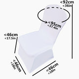 (Pack of 150) 20/30/50/100/ Spandex Wedding Chair Seat Cover