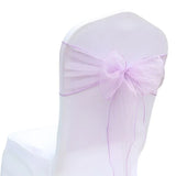 (Pack of 50) /lot Wedding Chair Decoration Organza Chair Sashes Knot Bands Chair Bows For for Wedding Party Banquet Event Chair Decors