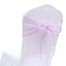 (Pack of 50) /lot Wedding Chair Decoration Organza Chair Sashes Knot Bands Chair Bows For for Wedding Party Banquet Event Chair Decors