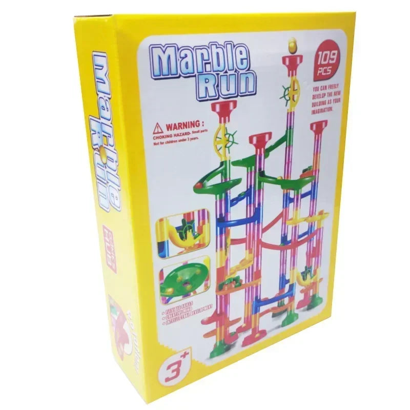 (Pack of 232) 45- Marble Run Race Building Blocks Track Ball Slide Toys DIY Creativity Constructor Early Educational Toys Children Gift