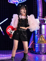 ZZL K-PoP Clothes Girl model eco-friendly catwalk fashion fashion children's catwalk costume children's jazz dance clothing suit