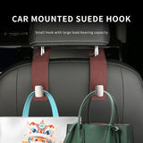 SEAMETAL Car Seat Back Hook Universal Hidden Headrest Hanging Hooks Auto Interior Portable Storage Pu Leather Hook Accessories