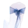 (Pack of 50) /lot Wedding Chair Decoration Organza Chair Sashes Knot Bands Chair Bows For for Wedding Party Banquet Event Chair Decors