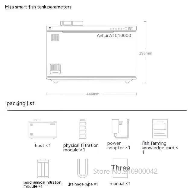 Xiaomi Mijia Smart Fish Tank MYG100 Work With Mijia APP Mobile controlled remote feeding Smart Lighting System Light Aquarium