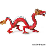 Simulation dragon figurines model Savage Flying Magic Dragon Dinosaur Cerberus Flaming Eagle Action Figure Kids Collection Toys