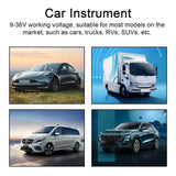 3-in-1 Car LCD Meter Digital Oil Pressure Voltage Water Temperature Gauge Universal Instrument 9-36V for Car Truck SUV RV