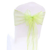 (Pack of 50) /lot Wedding Chair Decoration Organza Chair Sashes Knot Bands Chair Bows For for Wedding Party Banquet Event Chair Decors
