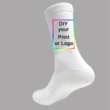 Customized Print Socks Women's Men's DIY Photo Logo Brand Quanlitity Cotton For Spring summer autumn winter