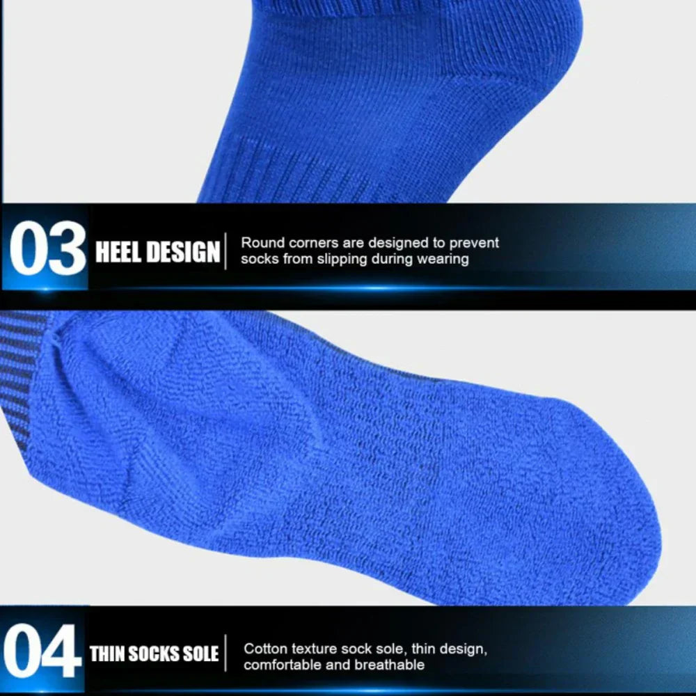 Kids Soccer Football Socks Stockings High Quality Long Tube Knee Cotton Legging Baseball Running Sport Boy Girl Children Socks