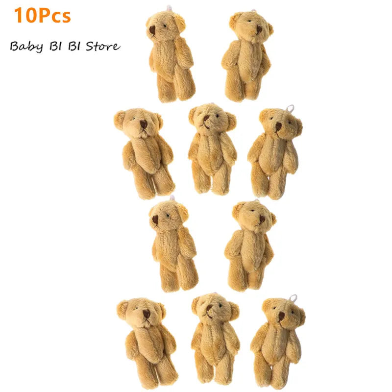 (Pack of 15) /10/ Kawaii Small Bears Plush Soft Toys Pearl Velvet Dolls Gifts Mini Teddy Bear for Key Ring Girl Gift Women Favorite