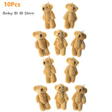 (Pack of 15) /10/ Kawaii Small Bears Plush Soft Toys Pearl Velvet Dolls Gifts Mini Teddy Bear for Key Ring Girl Gift Women Favorite
