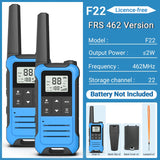 (Pack of 2) Baofeng F22 Walkie Talkie Portable Mini Communication Radio Profesional PMR446 /FRS Talkie Walkies Transceiver Radio