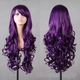 Lady 80cm Long Curly Wigs Fashion Cosplay Costume Hair Anime Full Wavy Party Wig