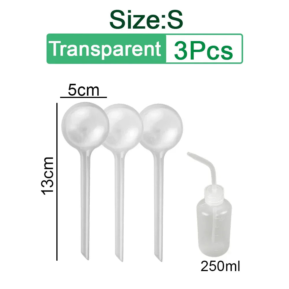 (Pack of 10) 3/6/ Automatic Plant Watering Bulbs Self Watering Globe Balls Water Device Drip Irrigation System for Garden Flower Plants