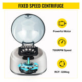 VEVOR Electric Centrifuge Machine Mini Bench-top Lab 500-5000/7000RPM Speed w/ 2 in 1 Rotor Blood Laboratory Centrifuge/Medical