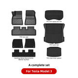 YZ For Tesla Floor Mats Model 3 Y 2021-2023 Car Four Seasons Waterproof Non-slip Floor Mat NEW TPE Special Car Accessories
