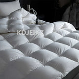 KDJEIKZ Winter Cotton Goose Down Quilt Five-Star Hotel Duvet Super Soft Fluffy Queen King Full Size Four Seasons Duvets Blanket