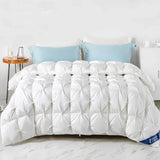 Peter Khanun White Goose Down Filler 3D Bread Duvet/Quilt/Comforter Winter Thick Luxury Blankets 100% Cotton Shell 015