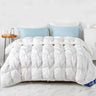 Peter Khanun White Goose Down Filler 3D Bread Duvet/Quilt/Comforter Winter Thick Luxury Blankets 100% Cotton Shell 015